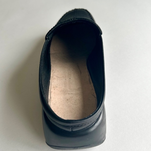 Dansko Black Genuine Leather Rubber Outsole Clogs size EUR 37, US 6.5 - Picture 12 of 13